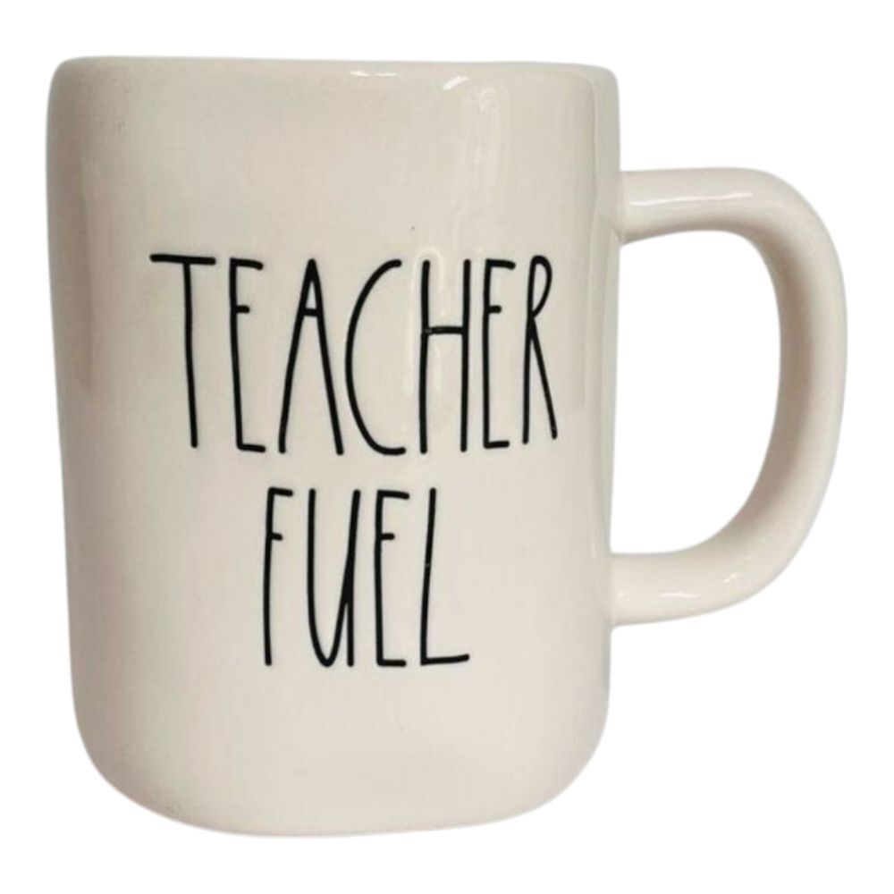 Rae Dunn Teacher Fuel Ceramic Mug 12 oz.